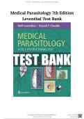 Test Bank for Medical Parasitology&colon; A Self-Instructional Text Seventh Edition by Ruth Leventhal & Russell F&period; Cheadle &comma; ISBN&colon; 9780803675797 &vert;All Chapters Verified&vert; Guide A&plus;