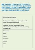 MBA 704 Module 7 Exam LATEST EXAM 2026 &NewLine;ACTUAL EXAM COMPLETE REAL QUESTIONS &NewLine;AND CORRECT DETAILED ANSWERS &lpar;100&percnt; &NewLine;CORRECT VERIFIED SOLUTIONS&rpar; NEWEST &NewLine;UPDATED VERSION &vert;GUARANTEED PASS&period; 