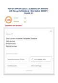 NUR 2474 Pharm Quiz 3 &vert; Questions and Answers with Complete Solutions &vert; New Update 2026&sol;27 &vert; Graded A&plus;