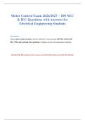 Motor Control Exam 2026&sol;2027 100 Q&A&NewLine;&NewLine;
