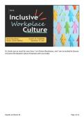 WGU D436 Inclusive Workplace Culture Presentation &vert; Equity&comma; Diversity & Inclusion Strategies &vert; Full Task Solution &vert; 2026 Updated