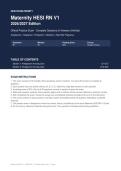 HESI RN Maternity V1 Exam 2026&sol;2027 Edition &vert; Complete Exam-Style Questions &vert; 100&percnt; Verified &ndash; Detailed Rationales &ndash; Pass Guaranteed &ndash; A&plus; Graded&NewLine;&NewLine;