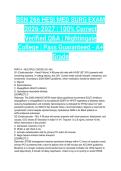 BSN 266 HESI MED SURG EXAM 2026-2027&vert; 100&percnt; Correct Verified Q&A &vert; Nightingale College &vert; Pass Guaranteed - A&plus; Grade