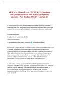 NUR 2474 Pharm Exam 2 NCLEX &vert; 99 Questions and Correct Answers Plus Rationale &lpar;verified answers&rpar; &vert; New Update 2026&sol;27 &vert; Graded A&plus;
