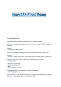 Nurs283 Final Exam&NewLine;