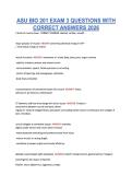 ASU BIO 201 EXAM 3 QUESTIONS WITH &NewLine;CORRECT ANSWERS 2026 