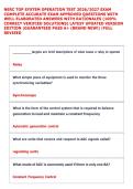 NERC TOP SYSTEM OPERATION TEST 2026&sol;2027 EXAM COMPLETE ACCURATE EXAM APPROVED QUESTIONS WITH WELL ELABORATED ANSWERS WITH RATIONALES &lpar;100&percnt; CORRECT VERIFIED SOLUTIONS&rpar; LATEST UPDATED VERSION EDITION &vert;GUARANTEED PASS A&plus; &lpar;BRAND NEW&excl;&rpar; &vert;FULL REVISED