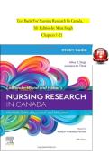 Test Bank For Nursing Research In Canada&comma; 5th Edition by Mina Singh Chapters 1-21