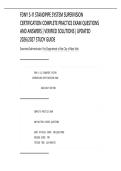 FDNY S-11 STANDPIPE SYSTEM SUPERVISION&NewLine;CERTIFICATION COMPLETE PRACTICE EXAM QUESTIONS&NewLine;AND ANSWERS &vert; VERIFIED SOLUTIONS &vert; UPDATED&NewLine;2026&sol;2027 STUDY GUIDE
