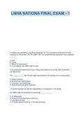 LNHA NATIONA FINAL EXAM - 1