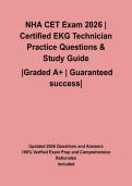 NHA CET Exam 2026 &vert; Certified EKG Technician Practice Questions & Study Guide