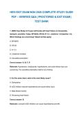 HESI EXIT EXAM NGN 2026 COMPLETE STUDY GUIDE &NewLine;PDF &ndash; VERIFIED Q&A &vert; PROCTORED & EXIT EXAM &vert; &NewLine;TEST BANK