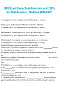 IBEC Final Exam Test Questions and Verified Answers 2026&sol;2027 &ndash; Updated Comprehensive Study Guide and Practice Material
