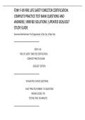 FDNY F-89 FIRE LIFE SAFETY DIRECTOR CERTIFICATION&NewLine;COMPLETE PRACTICE TEST BANK QUESTIONS AND&NewLine;ANSWERS &vert; VERIFIED SOLUTIONS &vert; UPDATED 2026&sol;2027&NewLine;STUDY GUIDE