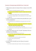 Exam 2 Essentials of Pathophysiology &lpar;NUR2063&rpar;&sol; NUR 2063&colon; Questions and answers &vert; updated latest 2026 - Rasmussen&period;