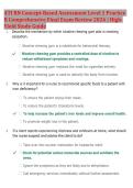 ATI RN Concept-Based Assessment Level 1 Practice &NewLine;B Comprehensive Final Exam Review 2026 &vert; HighYield Study Guide