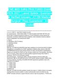 CMS MED SURG PROCTORED EXAM 2026-2027 &vert; Latest Update &vert; Questions & Verified Answers &vert; ATI RN Medical Surgical &vert; Pass Guaranteed - A&plus; Graded