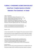 FLORIDA 2-15 INSURANCE LICENSE EXAM 2026&sol;2027 Actual Exam &vert; Complete Questions & Detailed Rationales &vert; Pass Guaranteed - A&plus; Graded