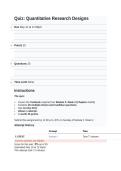 EDUC 750-Quiz Quantitative Research Designs &vert; Score for this quiz&colon; 25 out of 25 &vert; Submitted May 19 2026 - Liberty University&period;