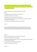 C721 Change Management Exam &vert; Latest Update 2026&sol;2027 &vert; Questions and Verified Answers with Rationales &vert; 100&percnt; Correct &vert; Complete Study Guide