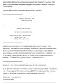 MINNESOTA ABSTRACTER LICENSING EXAMINATION COMPLETE PRACTICE TEST&NewLine;BANK QUESTIONS AND ANSWERS &vert; VERIFIED SOLUTIONS &vert; UPDATED 2026&sol;2027&NewLine;STUDY GUIDE
