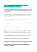 CFRE Practice Exam Questions with Correctly Elaborated Solutions Graded A&plus;