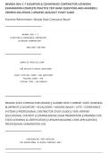 NEVADA &lpar;NV&rpar; C-7 ELEVATION & CONVEYANCE CONTRACTOR LICENSING&NewLine;EXAMINATION COMPLETE PRACTICE TEST BANK QUESTIONS AND ANSWERS &vert;&NewLine;VERIFIED SOLUTIONS &vert; UPDATED 2026&sol;2027 STUDY GUIDE