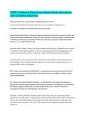 RCFE California State Exam Study Guide Questions with Certified Solutions&NewLine;
