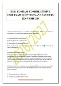 HESI COMPASS COMPREHENSIVE&NewLine;EXIT EXAM QUESTIONS AND ANSWERS&NewLine;2026 VERIFIED&period;