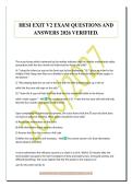 HESI EXIT V2 EXAM QUESTIONS AND&NewLine;ANSWERS 2026 VERIFIED&period;