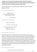 VIRGINIA &lpar;VA&rpar; ESC ELECTRONIC&sol;COMMUNICATION SERVICE TECHNICIAN&NewLine;LICENSING EXAM COMPLETE PRACTICE TEST BANK QUESTIONS AND ANSWERS &vert;&NewLine;VERIFIED SOLUTIONS &vert; UPDATED 2026&sol;2027 STUDY GUIDE