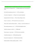 Woodshop Safety Exam Questions and Answers Latest Graded A&plus;