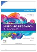 Test Bank For Nursing Research In Canada&comma; 5th Edition by Mina Singh Chapters 1-21&NewLine;&NewLine;