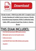Florida Termite &plus; WDO Exam 2026&ndash;2027 &vert; Complete Latest Practice Questions & Verified Correct Answers &vert; Florida Wood-Destroying Organisms &lpar;WDO&rpar; Certification Study Guide &vert; 100&percnt; Accurate Exam Prep &vert; Grade A&plus; Success Review