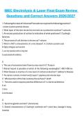 IBEC Electrolysis & Laser Final Exam Review Questions and Correct Answers 2026&sol;2027 &ndash; Comprehensive Certification Study Guide