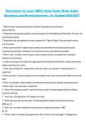 Electrolysis & Laser &lpar;IBEC&rpar; State Exam Study Guide Questions and Revised Answers 2026&sol;2027 &ndash; A&plus; Graded Comprehensive Review and Practice Material