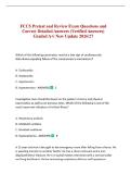 FCCS Pretest and Review Exam Questions and Correct Detailed Answers &lpar;Verified Answers&rpar; Graded A&plus;&vert; New Update 2026&sol;27 