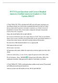 FCCS Exam Questions and Correct Detailed Answers &lpar;Verified Answers&rpar; Graded A&plus;&vert; New Update 2026&sol;27 