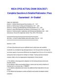 NSCA CPSS ACTUAL EXAM 2026&sol;2027 &vert; Complete Questions & Detailed Rationales &vert; Pass Guaranteed - A&plus; Graded