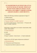 ITN 200 MIDTERM EXAM NEWEST 2026 ACTUAL &NewLine;EXAM TEST BANK&vert; ITN 200 MID -TERM EXAM &NewLine;REVIEW WITH COMPLETE 350 REAL EXAM &NewLine;QUESTIONS AND CORRECT VERIFIED ANSWERS&sol; &NewLine;ALREADY GRADED A&plus; &lpar;MOST RECENT&excl;&excl;&rpar;