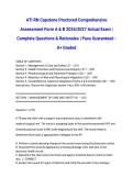 ATI RN Capstone Proctored Comprehensive Assessment Form A & B 2026&sol;2027 Actual Exam &vert; Complete Questions & Rationales &vert; Pass Guaranteed - A&plus; Graded