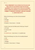 TEXAS PROPERTY TAX CONSULTANT EXAM AND &NewLine;PRACTICE EXAM NEWEST 2026 TEST BANK&vert; &NewLine;PROPERTY TAX CONSULTANT TEXAS EXAM PREP &NewLine;WITH COMPLETE 550 REAL EXAM QUESTIONS AND &NewLine;CORRECT VERIFIED ANSWERS&sol; ALREADY GRADED &NewLine;A&plus; &lpar;MOST RECENT&excl;&excl;&rpar; 