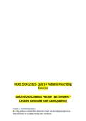NURS 5334 Quiz 1 Pediatric Prescribing Practice Test with Rationales&NewLine;