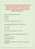 CHEM 1020 FINAL EXAM AND STUDY GUIDE NEWEST &NewLine;2026 TEST BANK&vert; COMPLETE 550 REAL EXAM &NewLine;QUESTIONS AND CORRECT VERIFIED ANSWERS&sol; &NewLine;ALREADY GRADED A&plus;&vert; CHEM 1020 FINAL EXAM &NewLine;PREP &lpar;MOST RECENT&excl;&excl;&rpar; 