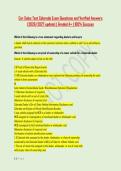 Car Sales Test Colorado Exam Questions and Verified Answers &NewLine;&lpar;2026&sol;2027 update&rpar; &vert; Graded A&plus; &vert; 100&percnt; Success 
