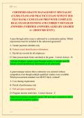 CERTIFIED GRANTS MANAGEMENT SPECIALIST &NewLine;&lpar;CGMS&rpar; EXAM AND PRACTICE EXAM NEWEST 2026 &NewLine;TEST BANK&vert; CGMS EXAM PREP WITH COMPLETE &NewLine;REAL EXAM QUESTIONS AND CORRECT DETAILED &NewLine;ANSWERS &lpar;VERIFIED ANSWERS&rpar; ALREADY GRADED &NewLine;A&plus; &lpar;MOST RECENT&excl;&excl;&rpar; 