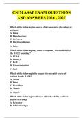 CNIM ASAP EXAM QUESTIONS &NewLine;AND ANSWERS 2026 - 2027