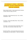 UC BERKELEY COGSCI 1 MIDTERM 1 &NewLine;2026&sol;2027 ACTUAL QUESTIONS WITH &NewLine;VERIFIED ANSWERS&period;