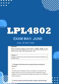 LPL4802 May June Portfolio Exam &lpar;FULL ANSWERS&rpar; Semester 1 2026 - DUE 28 May 2026