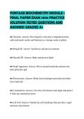 PORTAGE&lowbar;BIOCHEMISTRY&lowbar;MODULE&lowbar;1&lowbar;FINAL&lowbar;PAPER&lowbar;EXAM&lowbar;2026&lowbar;PRACTICE&lowbar;SOLUTION